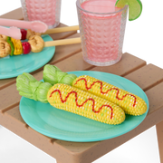 Raquel's™ Beach Chairs & Barbecue Set for 18-inch Dolls (Girl of the Year™ 2026) J0