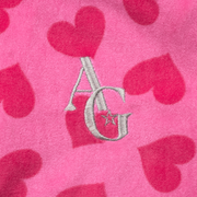 Pink Hearts Hoodie Dress for Girls Z6