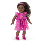 Pink Party-Ready Dress for 18-inch Dolls L6