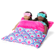 Best Sleepover Ever! Sleeping Bag Set for Two 18-inch Dolls B2