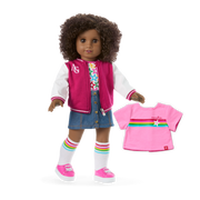 Truly Me™ 18-inch Doll #112 with curly dark-brown hair X5