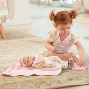 Bitty Baby® Doll #6 with red hair Care & Play Set X3