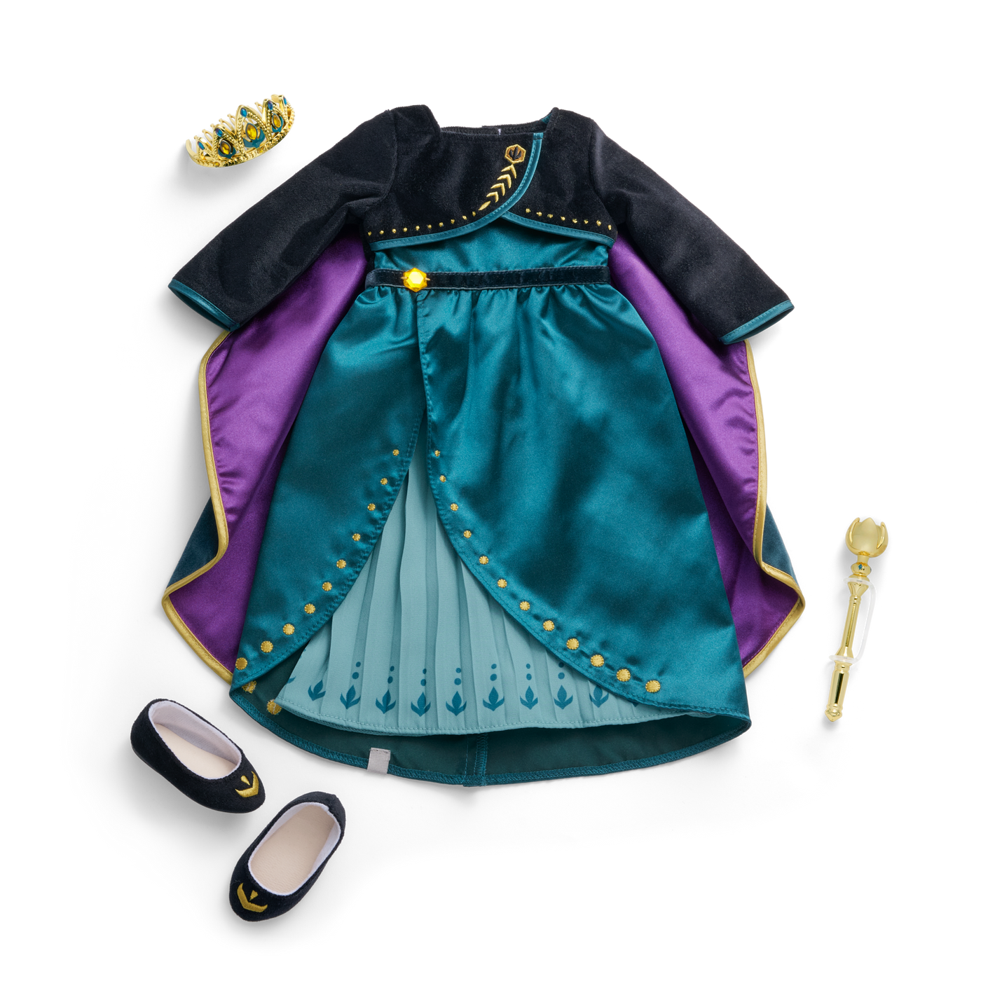 Disney Frozen Queen Anna Outfit & Accessories for 18-inch Dolls by American Girl® E0