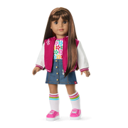 Truly Me™ 18-inch Doll #122 with straight dark-brown hair P4