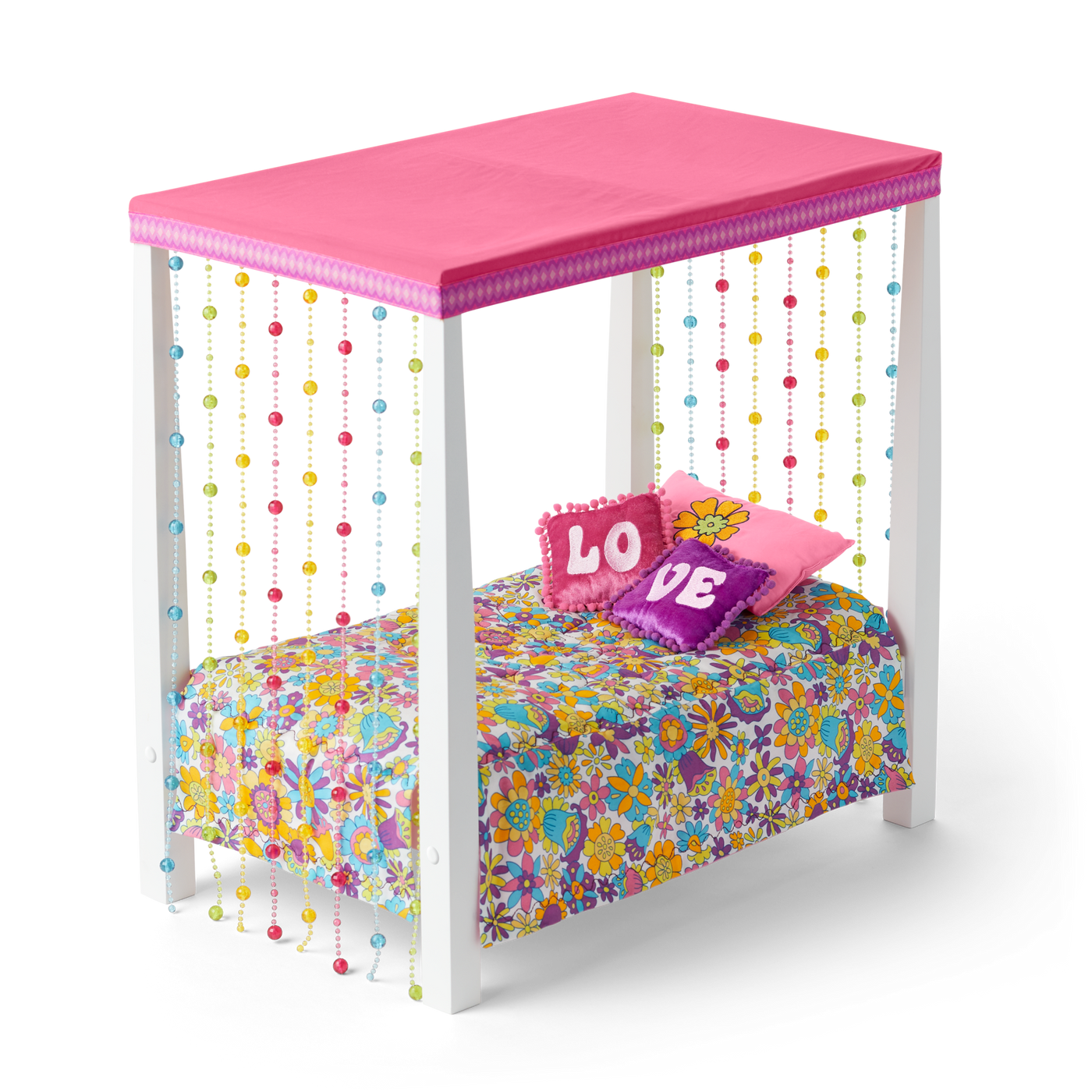Julie’s™ Groovy Bed & Bedding for 18-inch Dolls (Historical Characters) I9