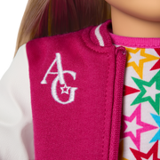 Truly Me™ 18-inch Doll #100 with straight layered blonde hair J0