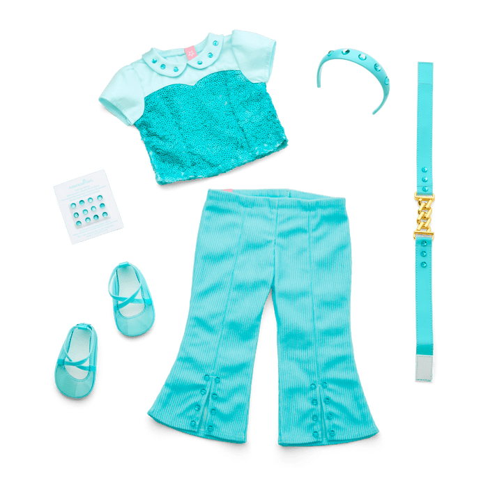 March Aquamarine Dream Outfit for 18-inch Dolls G4