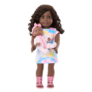 Little Bitty Baby™ 7.75-inch Doll with black hair Q1