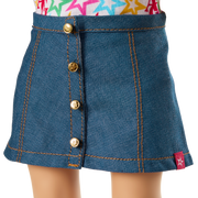 Truly Me™ 18-inch Doll #101 with wavy caramel hair Q9