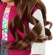 Truly Me™ 18-inch Doll #117 with wavy dark-brown hair Q3