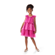 Pink Party-Ready Dress for Girls V3