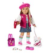 Truly Me™ 18-inch Doll #100 with straight layered blonde hair J0