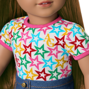 Truly Me™ 18-inch Doll #122 with straight dark-brown hair P4