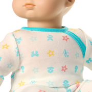 Bitty Baby® Doll #3 with blonde hair in Pastel Blue W9