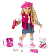Truly Me™ 18-inch Doll #115 with curly blonde hair D7