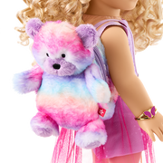 Colorful Teddy Bear Backpack & Accessory Set for 18-inch Dolls X2