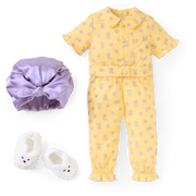Claudie's™ Yellow Bloom Pajamas for 18-inch Dolls (Historical Characters) E9