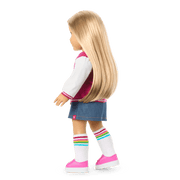Truly Me™ 18-inch Doll #131 with straight blonde hair F7
