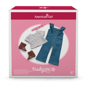 Western Flowers Denim Jumpsuit for 18-inch Dolls C3