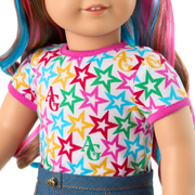 Truly Me™ 18-inch Doll #101 with wavy caramel hair Q9