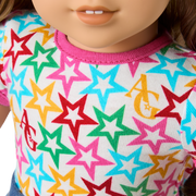 Truly Me™ 18-inch Doll #118 with curly caramel hair A1