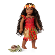 Disney Moana Wayfinder Outfit & Sea Turtle Plush for 18-inch Dolls by American Girl® H8