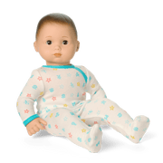 Bitty Baby® Doll #2 with brown hair in Pastel Blue Y7