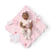 Bitty Baby® Doll #1 with black hair Care & Play Set I1