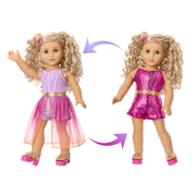 Glam Sparkly Concert Outfit for 18-inch Dolls V6