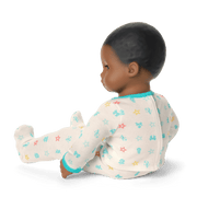 Bitty Baby® Doll #1 with black hair in Pastel Blue R9