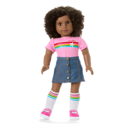 Truly Me™ 18-inch Doll #112 with curly dark-brown hair X5