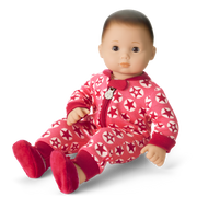 American Girl® x Hanna Andersson Berry Bright Stars Pajamas for Bitty Baby® Dolls O7