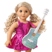 American Girl® x Megan Moroney Guitar & Mic Stand for 18-inch Dolls X6
