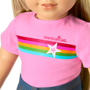 Truly Me™ 18-inch Doll #131 with straight blonde hair F7
