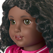 Truly Me™ 18-inch Doll #127 with curly dark-brown hair Z7