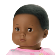 Bitty Baby® Doll #1 with black hair in Pastel Pink M1