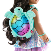 Shimmering Sea Turtle Backpack & Accessory Set for 18-inch Dolls E2
