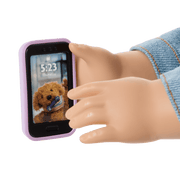 Purple Pom Phone & Accessories for 18-inch Dolls P0