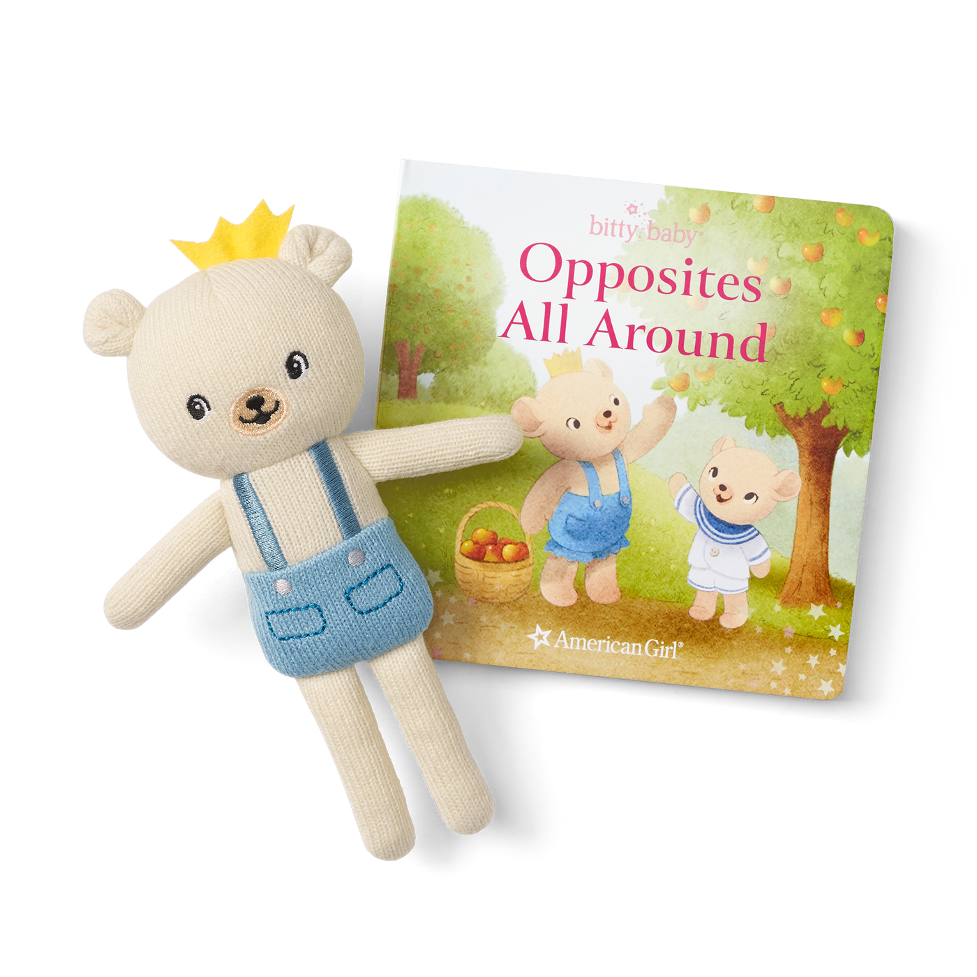 Bitty’s™ Bear Friend & Opposites All Around Board Book Y7