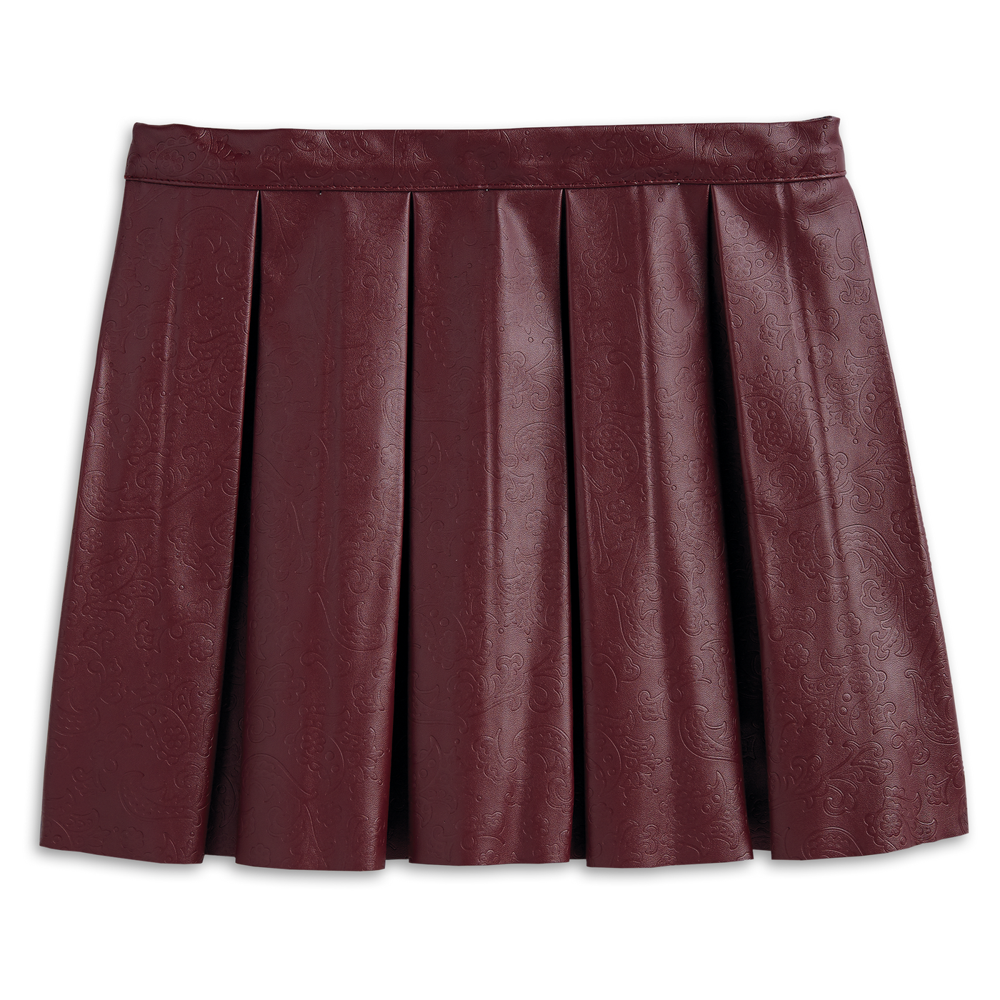 Embossed Paisley Skirt for Girls F3