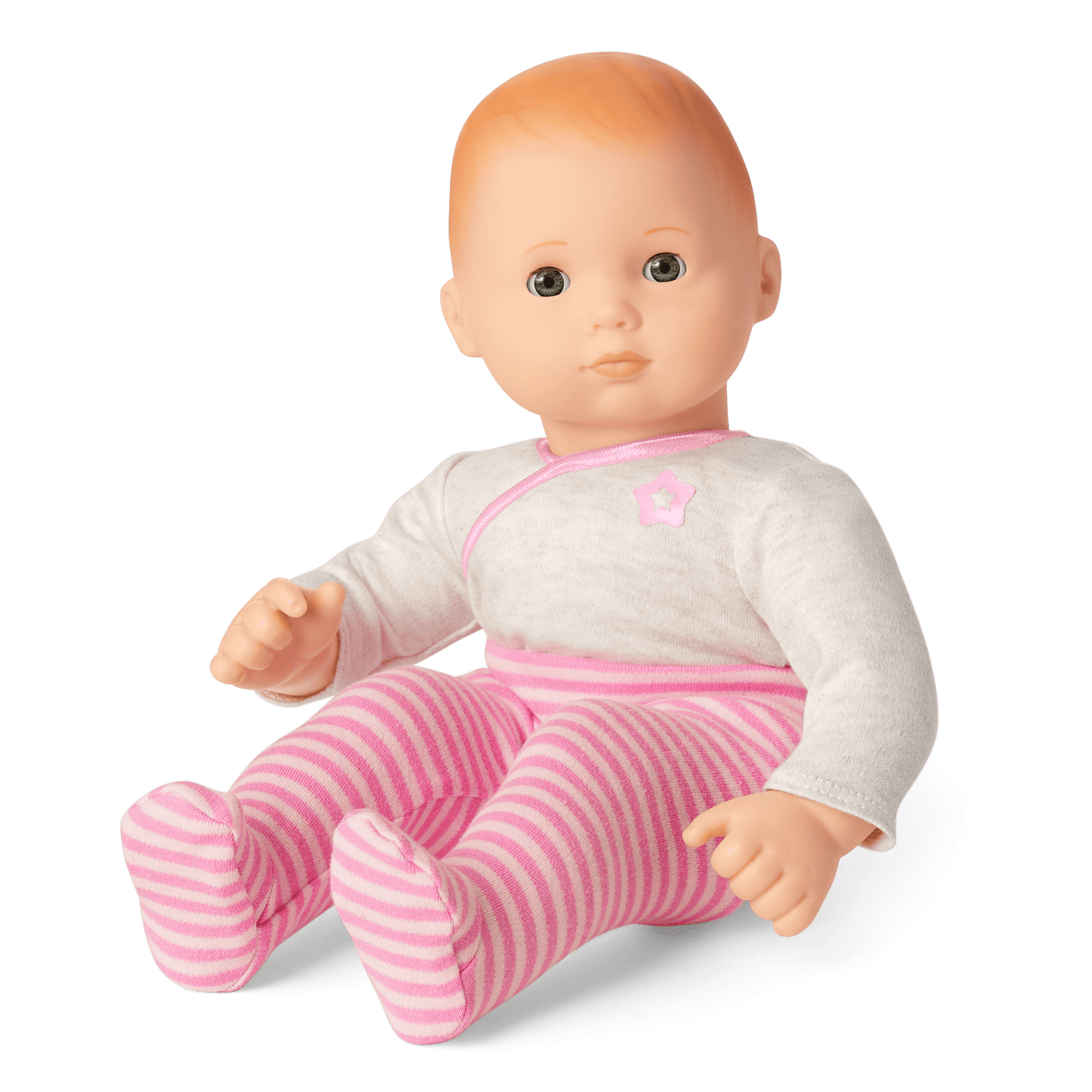 Bitty Baby® Doll #6 with red hair in Pretty Pink D1