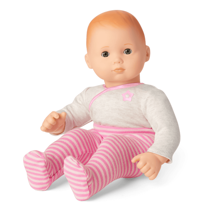 Bitty Baby® Doll #6 with red hair in Pretty Pink D1