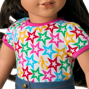 Truly Me™ 18-inch Doll #108 with curly black-brown hair O5