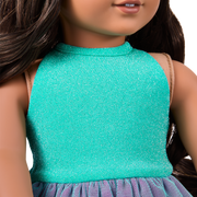 Glam Shimmering Ocean Outfit for 18-inch Dolls Z8