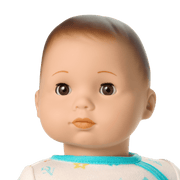 Bitty Baby® Doll #2 with brown hair in Pastel Blue Y7