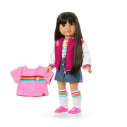 Truly Me™ 18-inch Doll #130 with straight black-brown hair F6