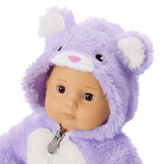Lovable Lavender Bear One-Piece Outfit for Bitty Baby® Dolls R1