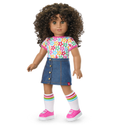Truly Me™ 18-inch Doll #132 with curly dark-brown hair D2