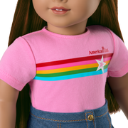 Truly Me™ 18-inch Doll #122 with straight dark-brown hair P4