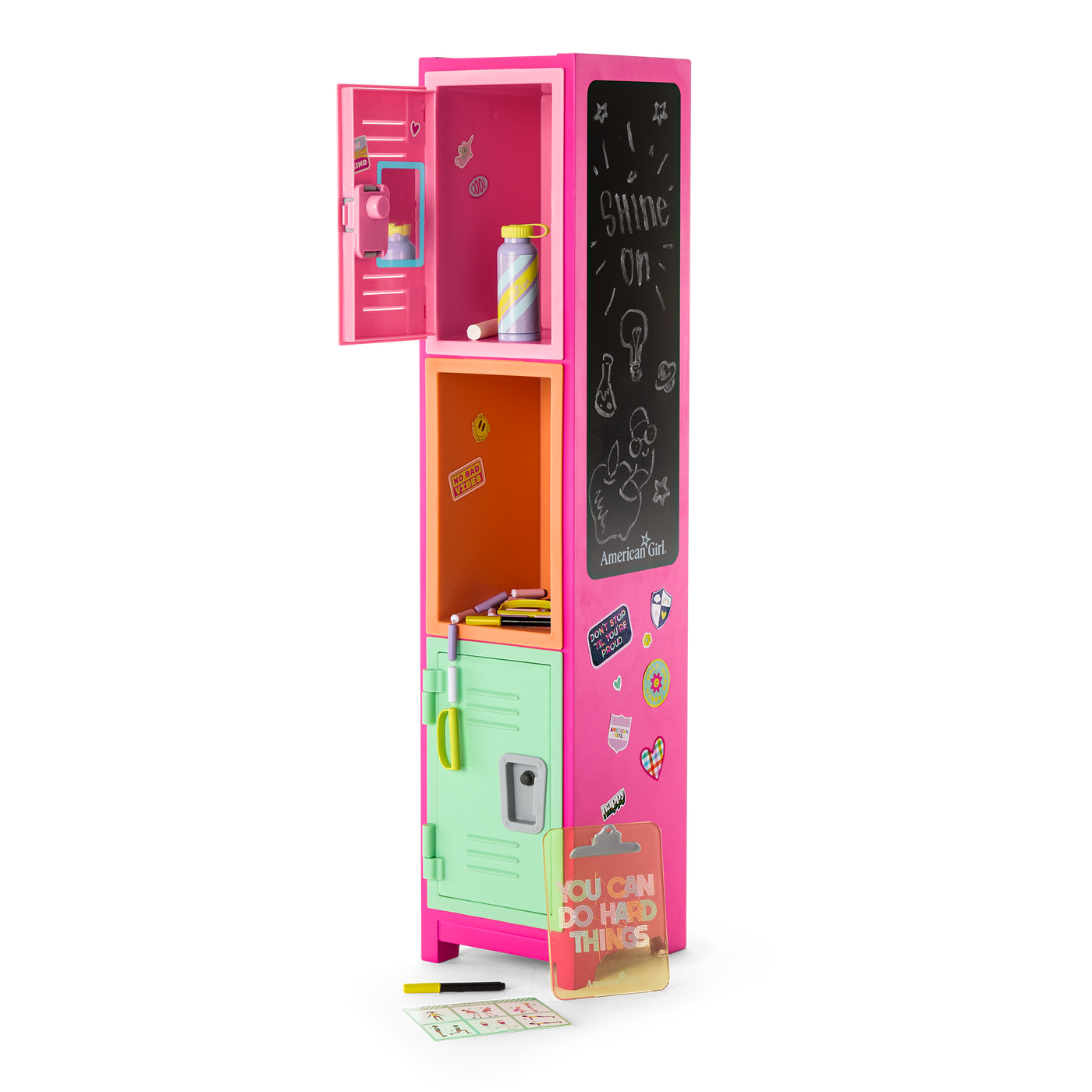 Colorful Cubbies Locker Set for 18-inch Dolls W5